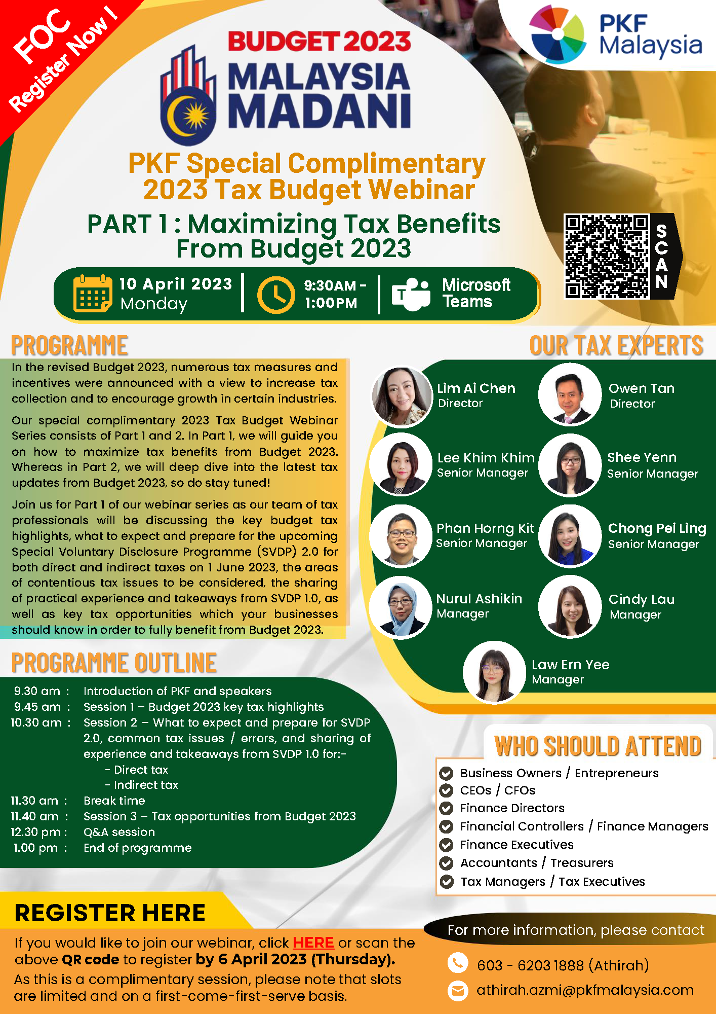 PKF Special Complimentary 2023 Tax Budget Webinar